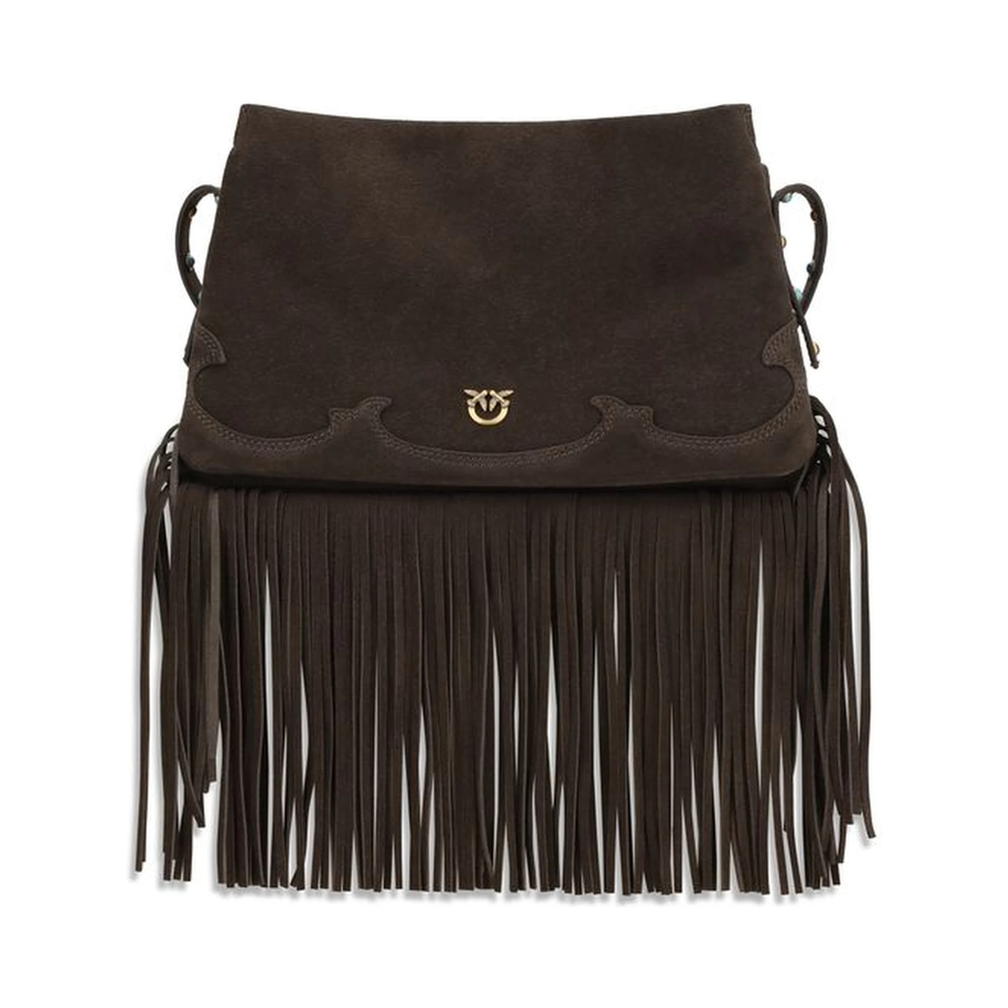 حقيبة كتف بوس توروس من جلد العجل البني