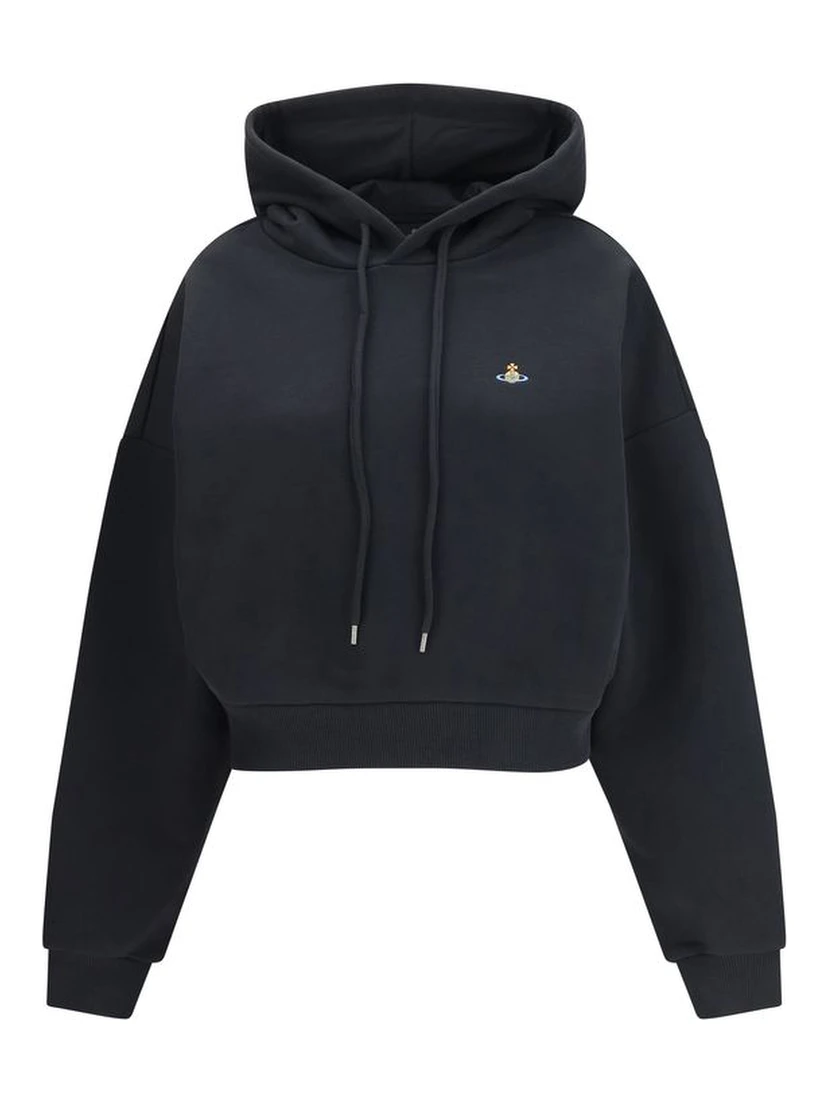 Black Cotton Sweatshirt