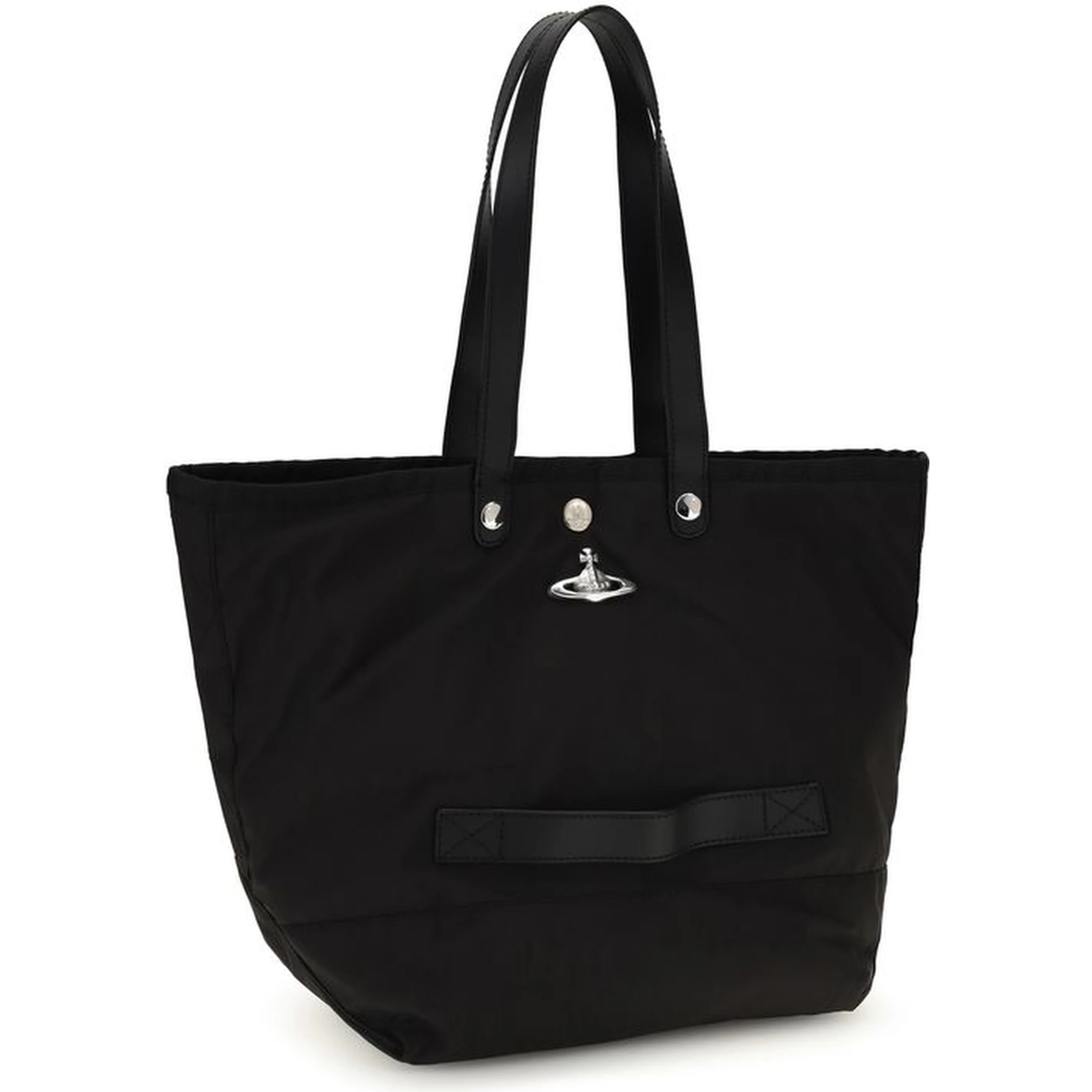 Black Polyester Shoulder Bag