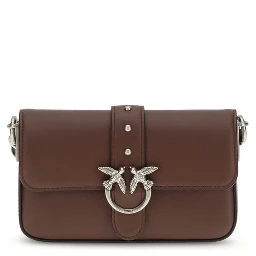 حقيبة كتف بوس توروس من جلد العجل البني