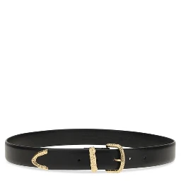 حزام بوس توروس العادي من جلد العجل الأسود