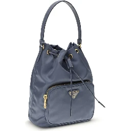Blue Polyamide Backet Bag