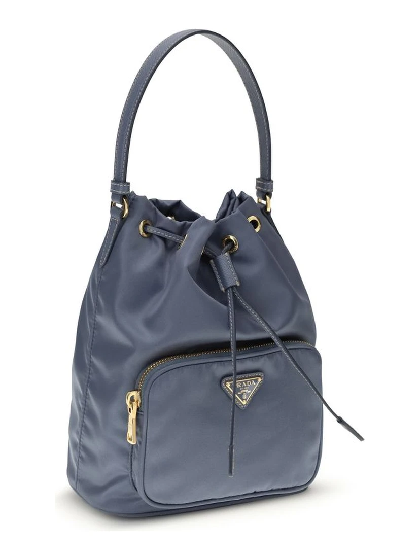 Blue Polyamide Backet Bag