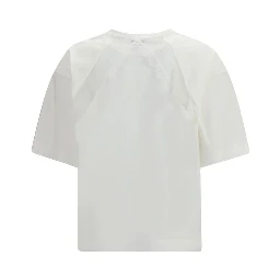 تي شيرت قطني أبيض