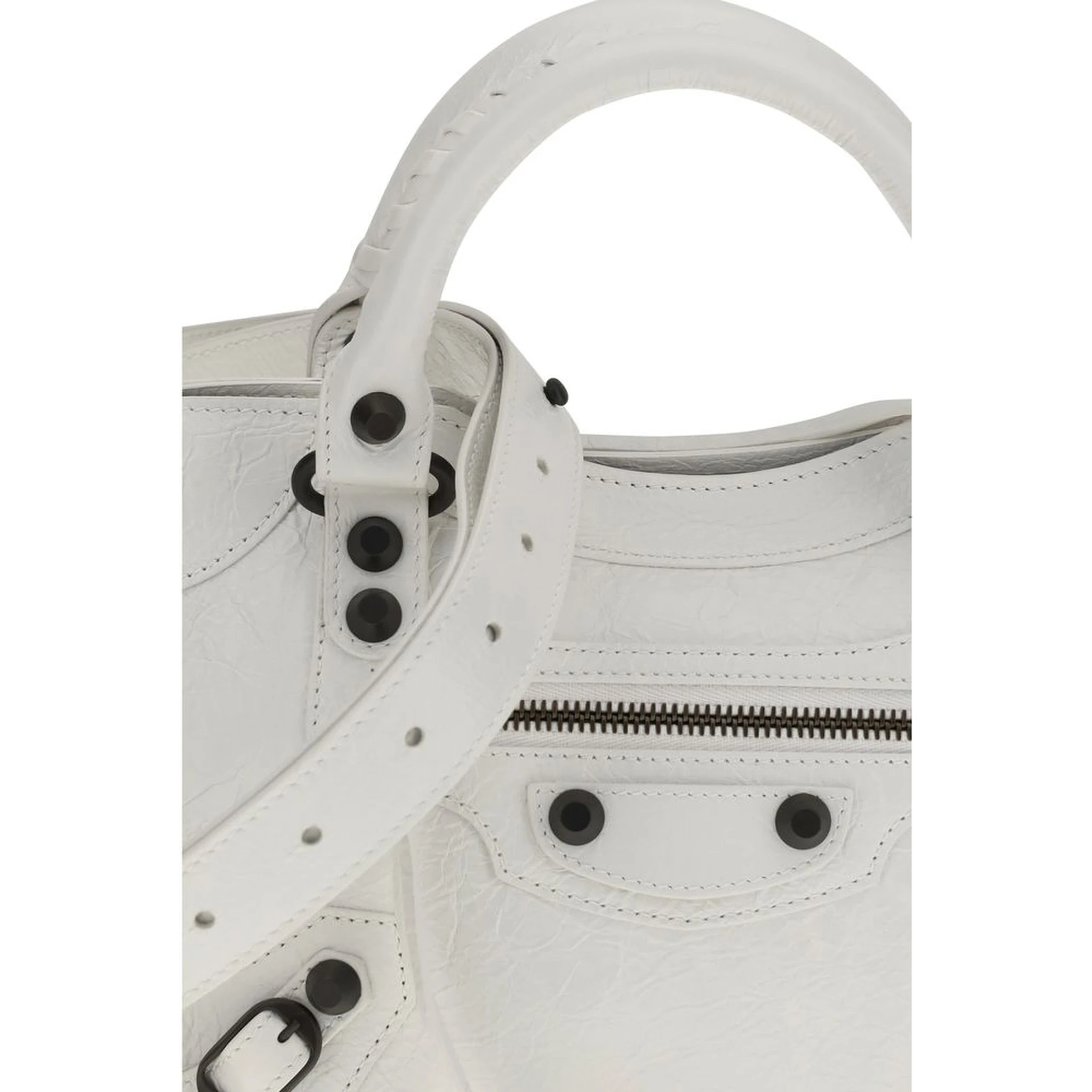 White Calf Leather Bos Taurus Handbag