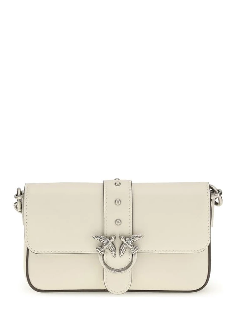White Calf Leather Bos Taurus Shoulder Bag
