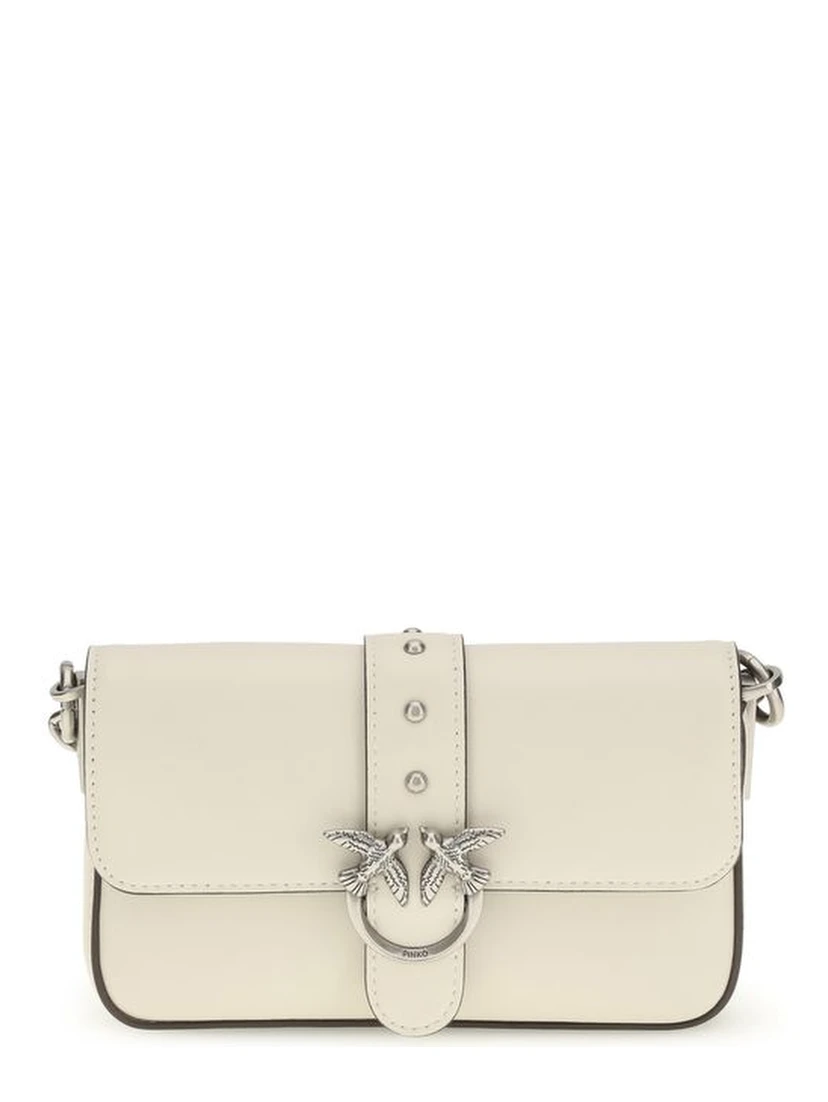 White Calf Leather Bos Taurus Shoulder Bag