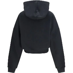Black Cotton Sweatshirt