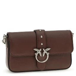 حقيبة كتف بوس توروس من جلد العجل البني