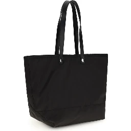 Black Polyester Shoulder Bag
