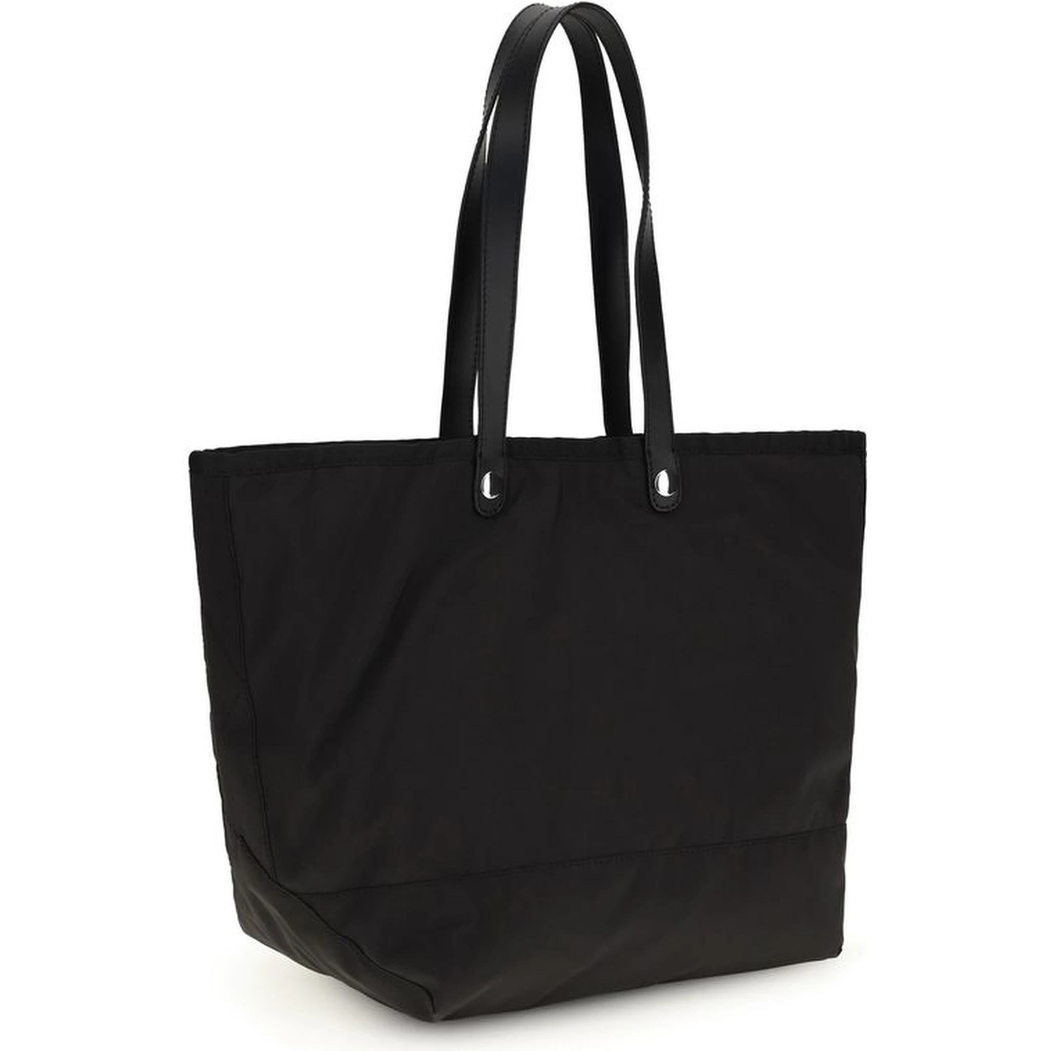 Black Polyester Shoulder Bag