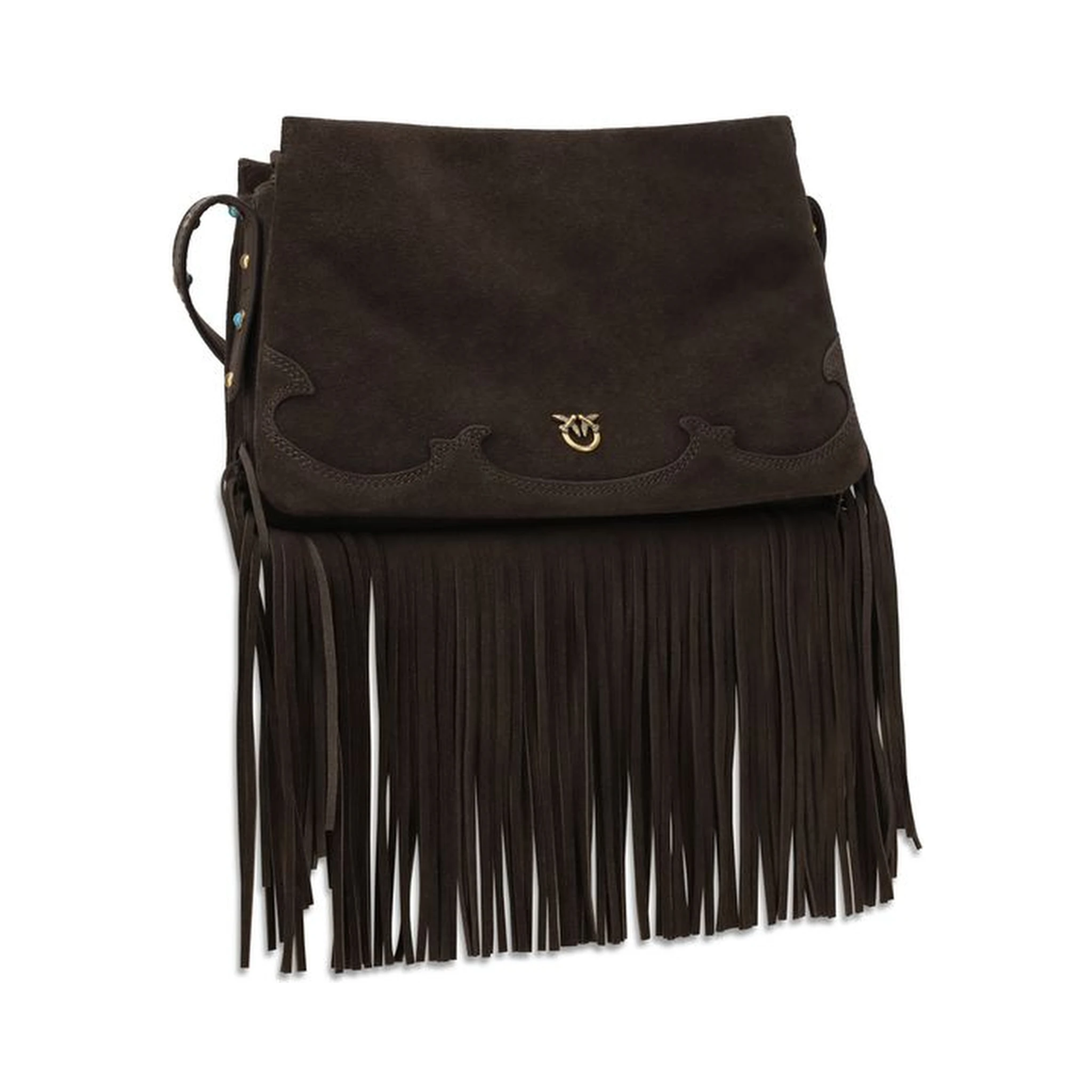 حقيبة كتف بوس توروس من جلد العجل البني