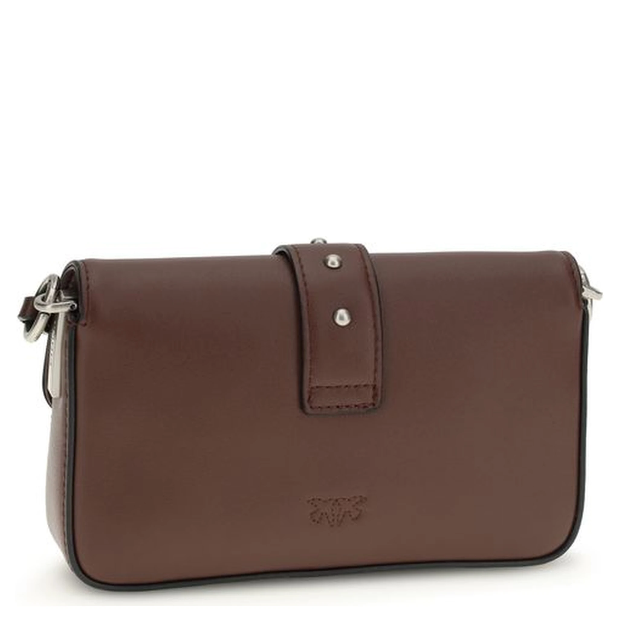 حقيبة كتف بوس توروس من جلد العجل البني