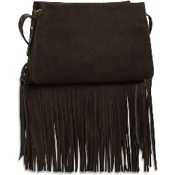 حقيبة كتف بوس توروس من جلد العجل البني