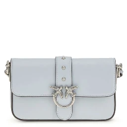 حقيبة كتف بوس توروس من جلد العجل الأزرق