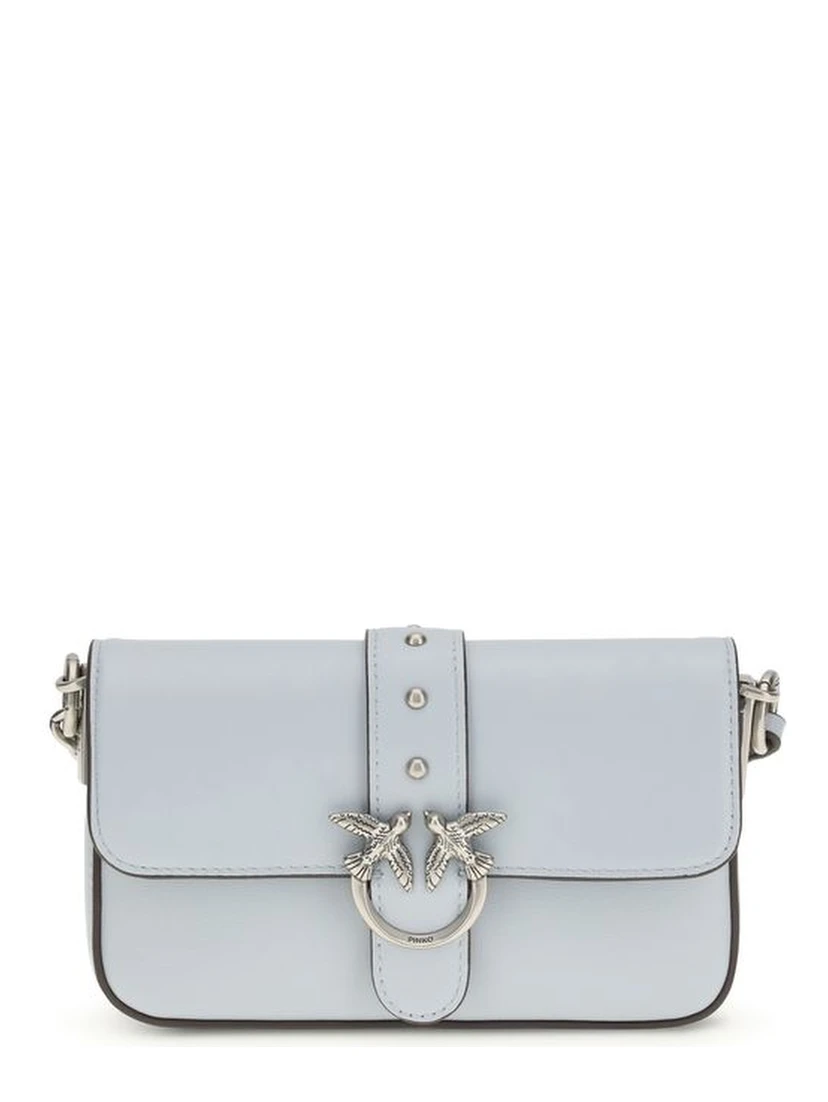 Blue Calf Leather Bos Taurus Shoulder Bag