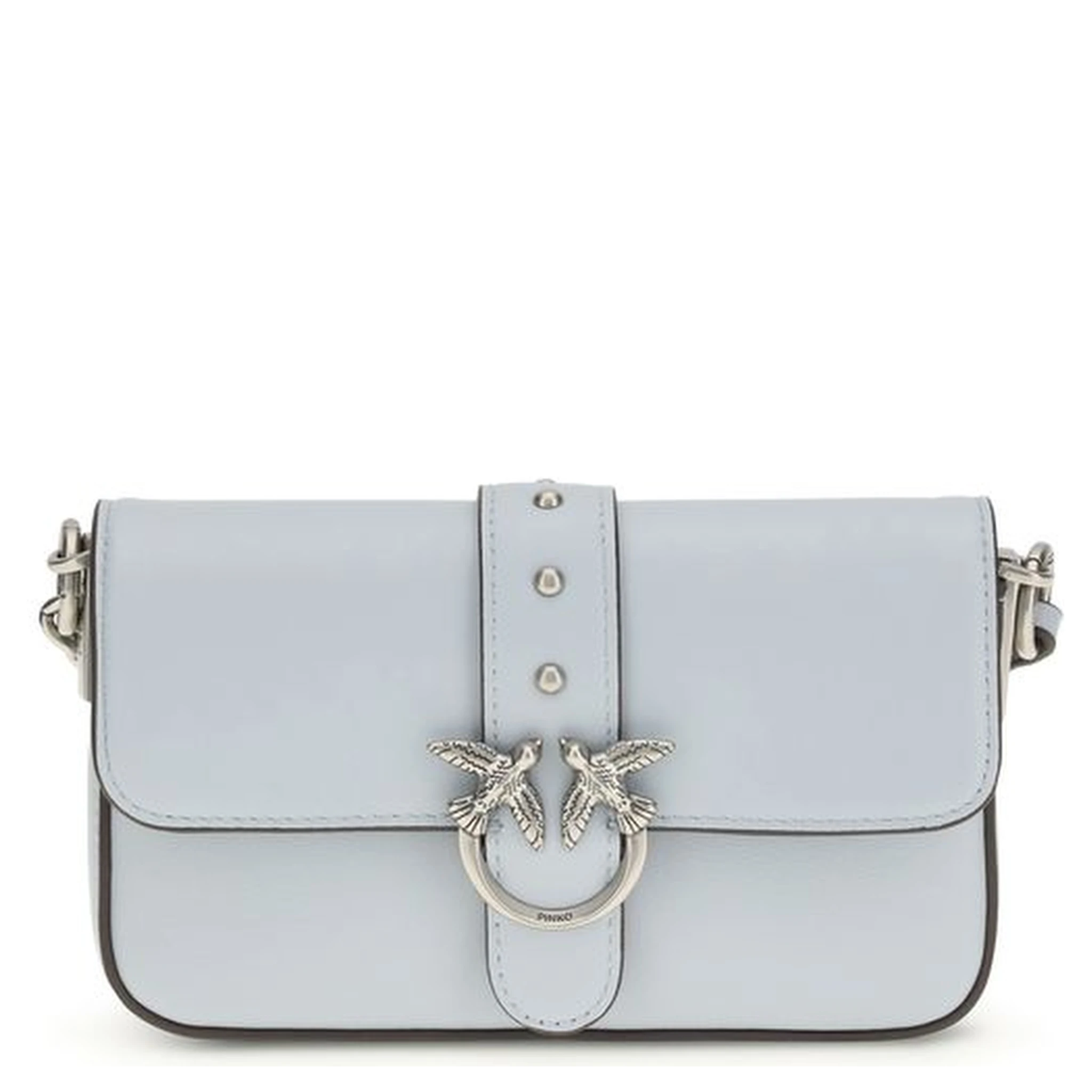 حقيبة كتف بوس توروس من جلد العجل الأزرق