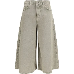 Beige Lyocell Bermuda Shorts