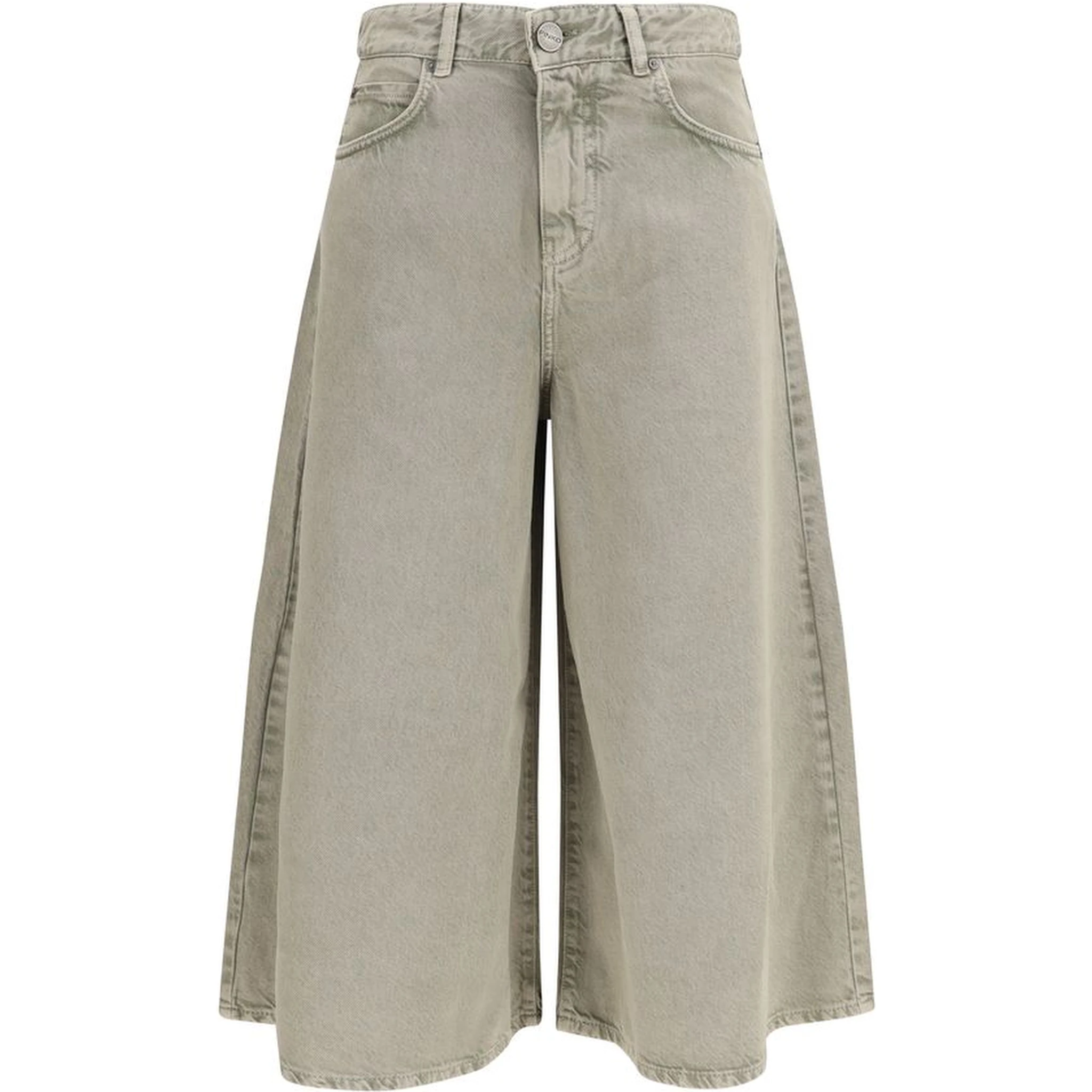 Beige Lyocell Bermuda Shorts