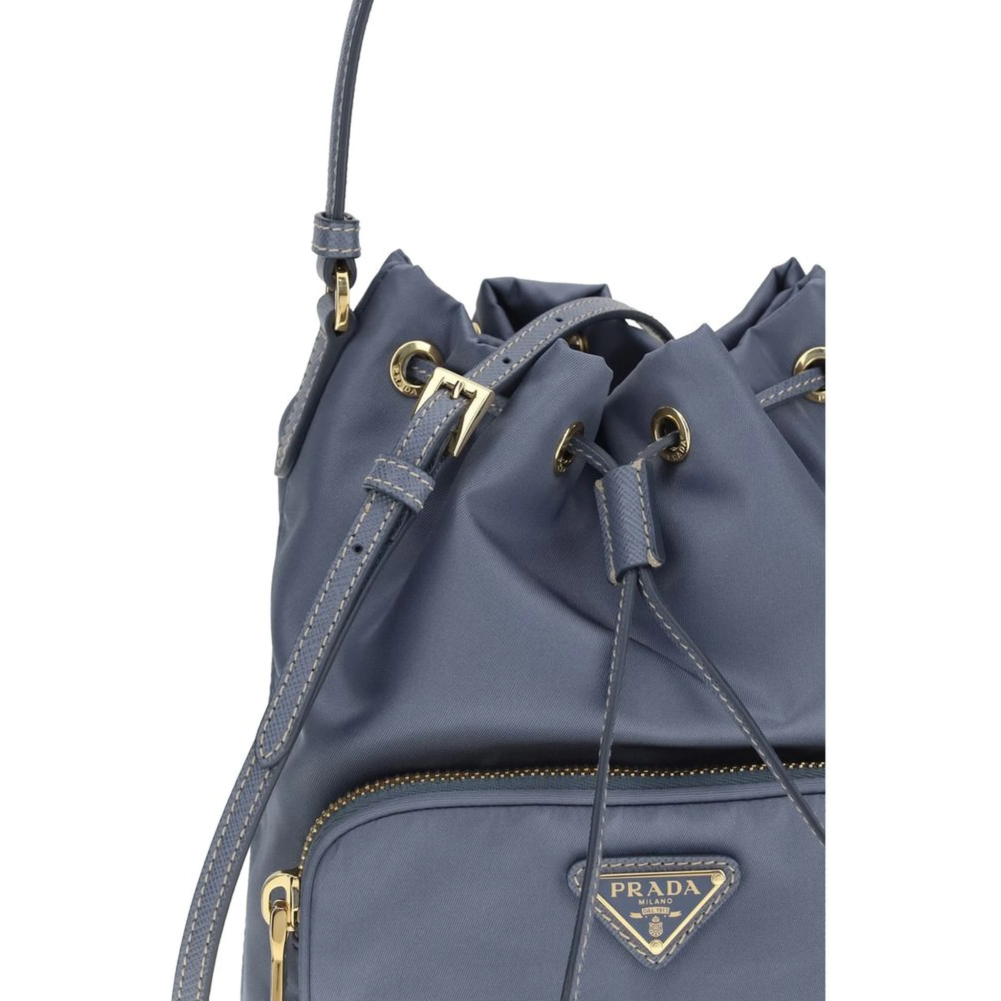 Blue Polyamide Backet Bag