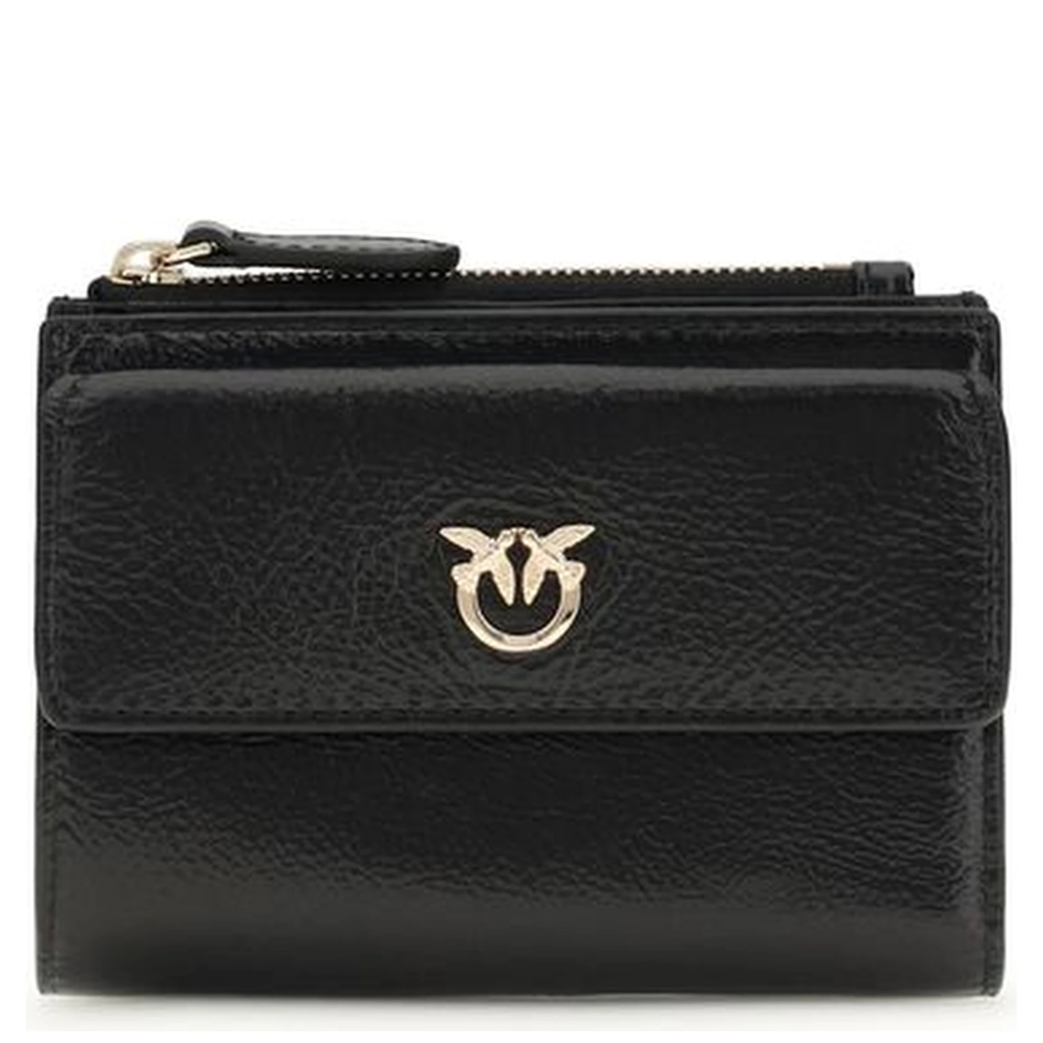 محفظة بوس توروس من جلد العجل الأسود