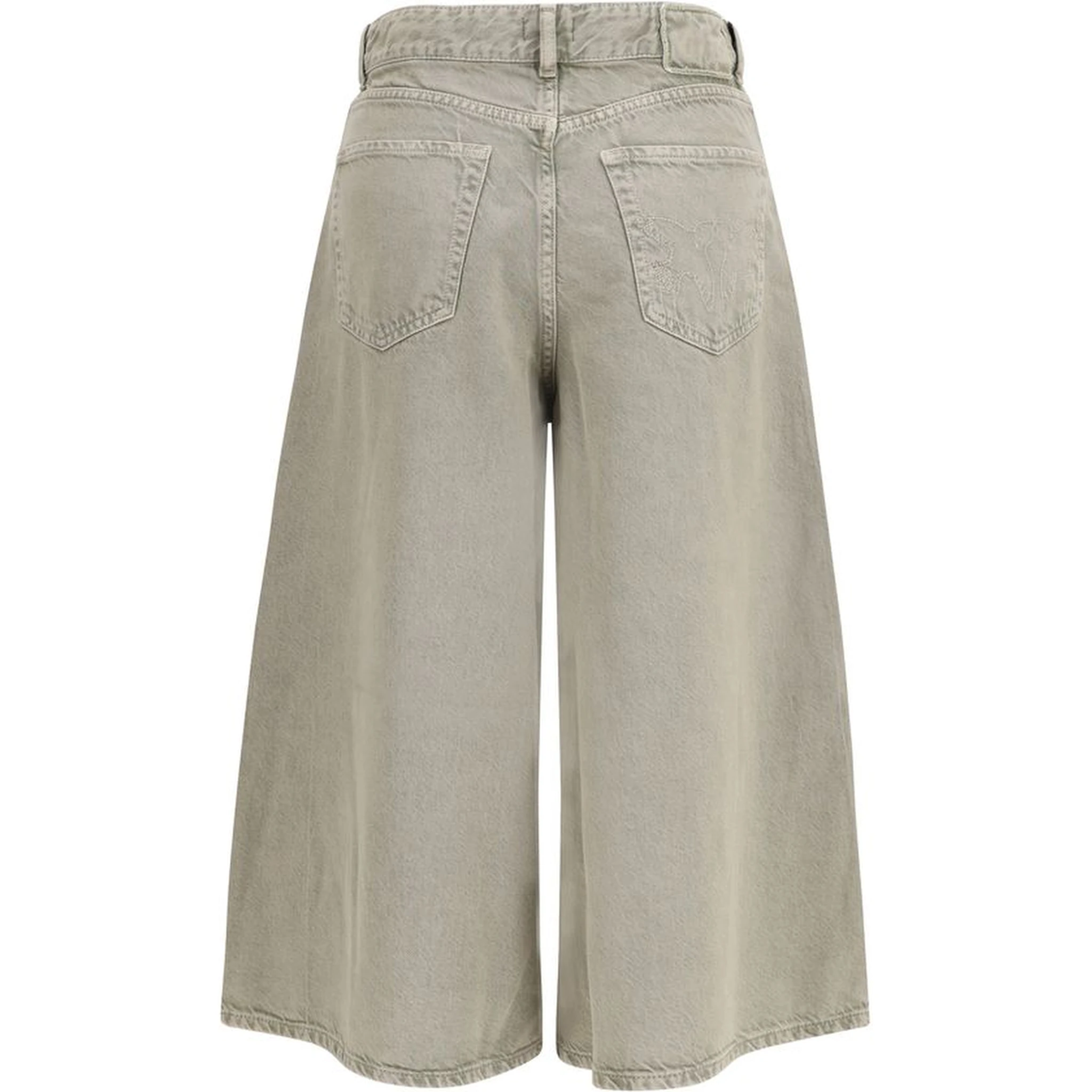Beige Lyocell Bermuda Shorts