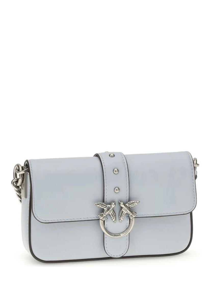 Blue Calf Leather Bos Taurus Shoulder Bag