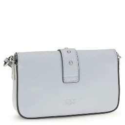 حقيبة كتف بوس توروس من جلد العجل الأزرق