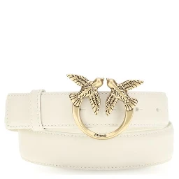 White Calf Leather Bos Taurus Regular Belt