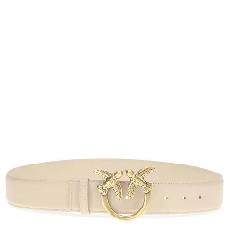 Beige Calf Leather Bos Taurus Regular Belt