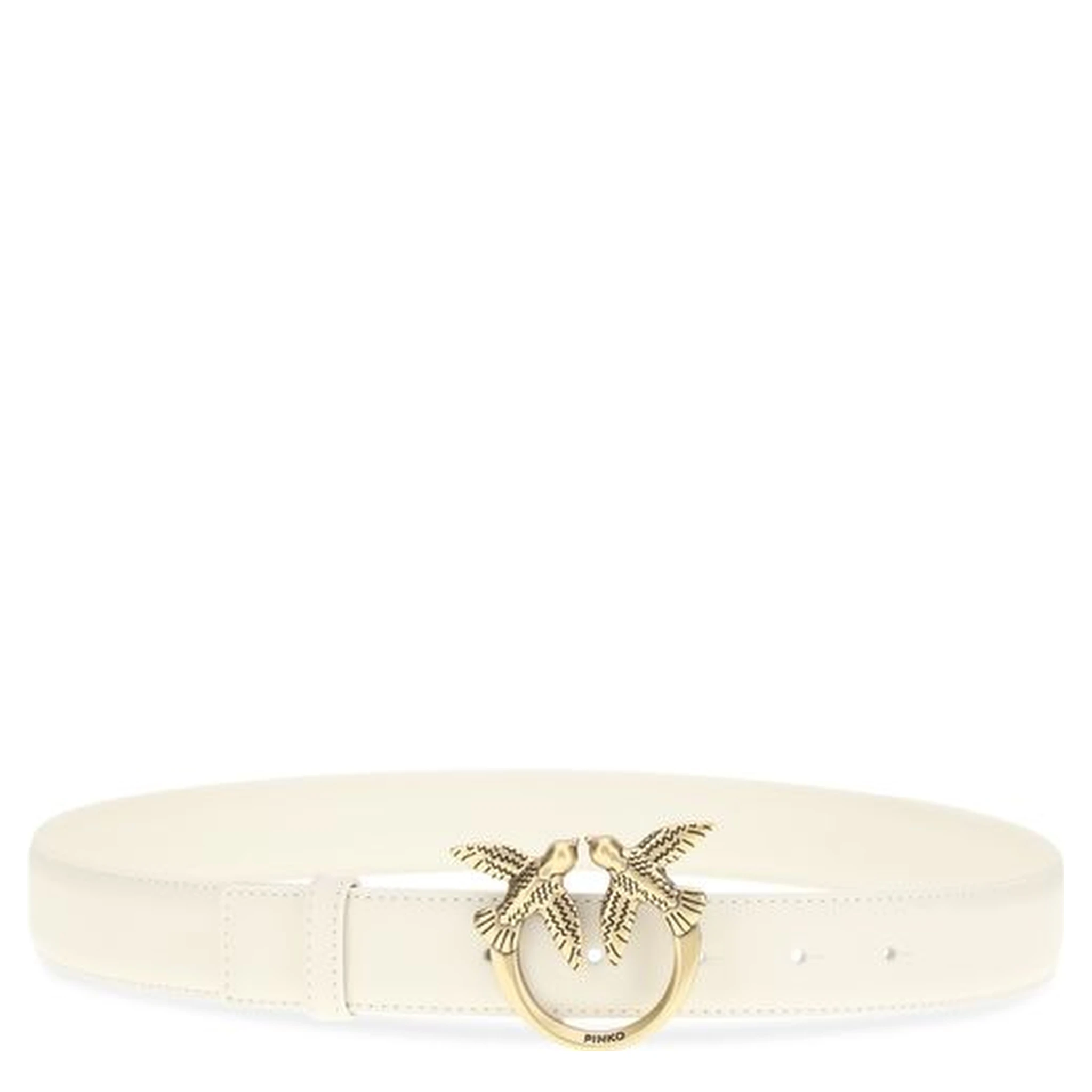 White Calf Leather Bos Taurus Regular Belt