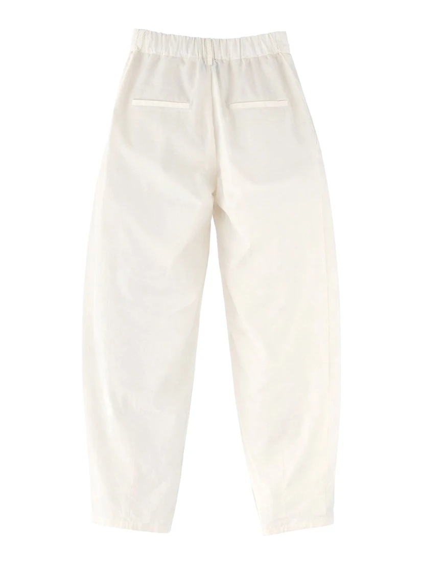 SILK TAILORED PANTS