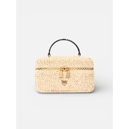 PINKO SOFT MINI RAFIA toiletry bag