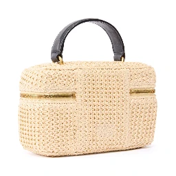 PINKO SOFT MINI RAFIA toiletry bag