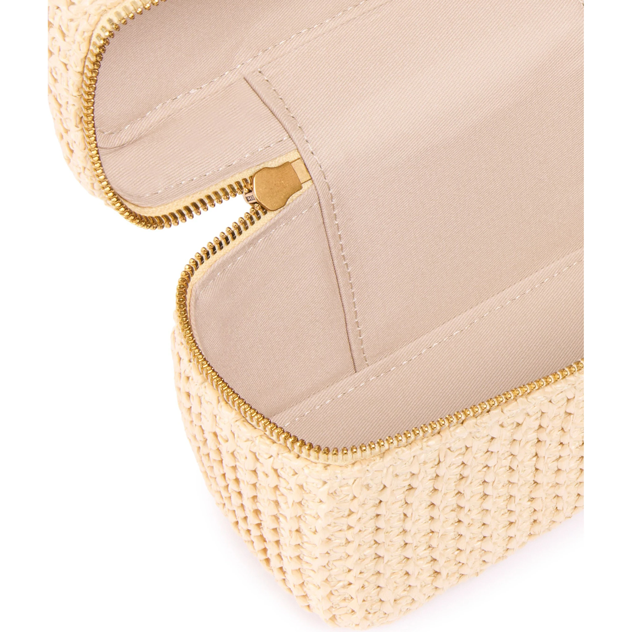PINKO SOFT MINI RAFIA toiletry bag