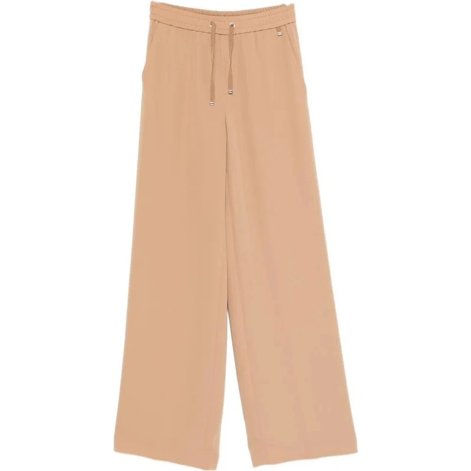 Wide leg pants with coulisse