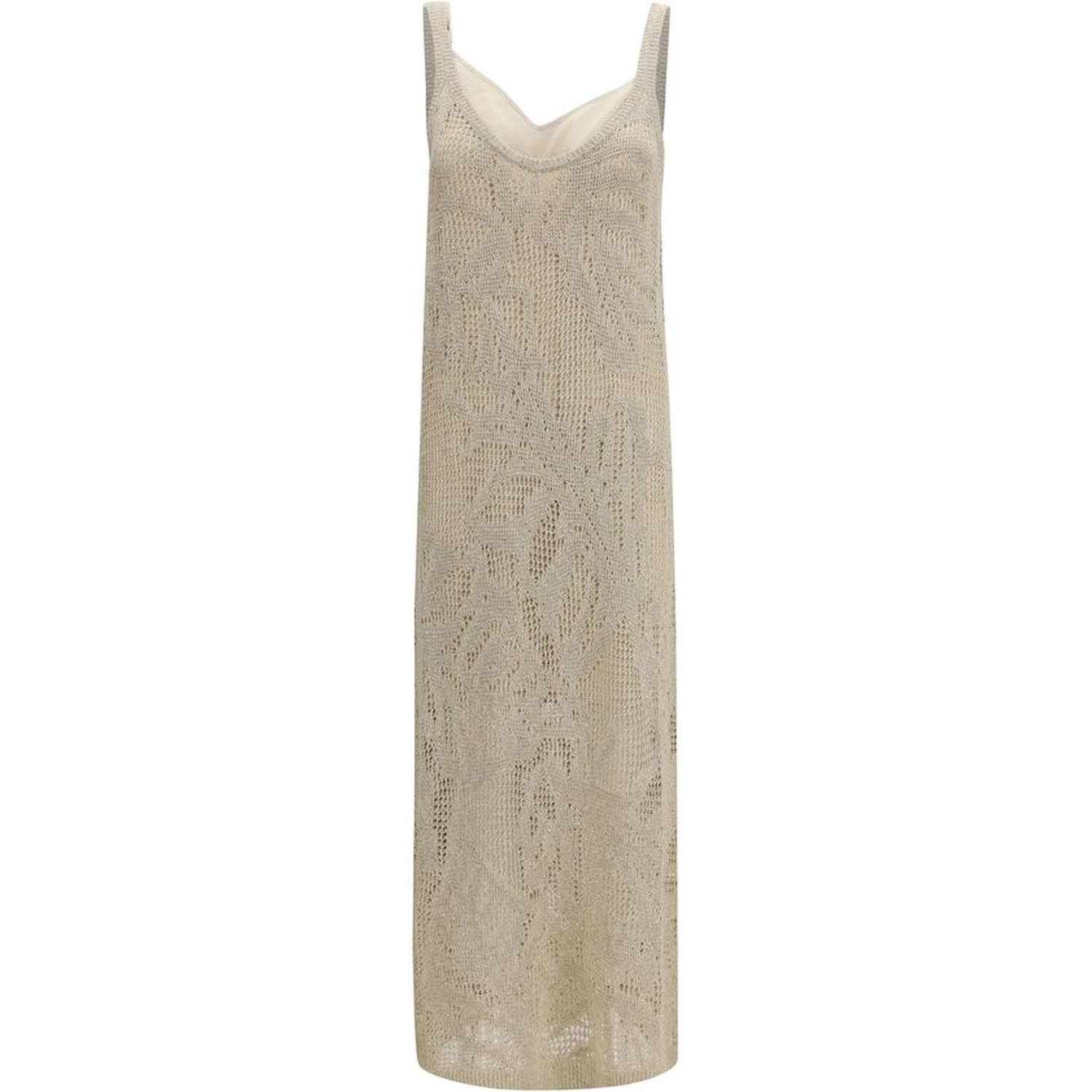 Beige Linen Casual Dress