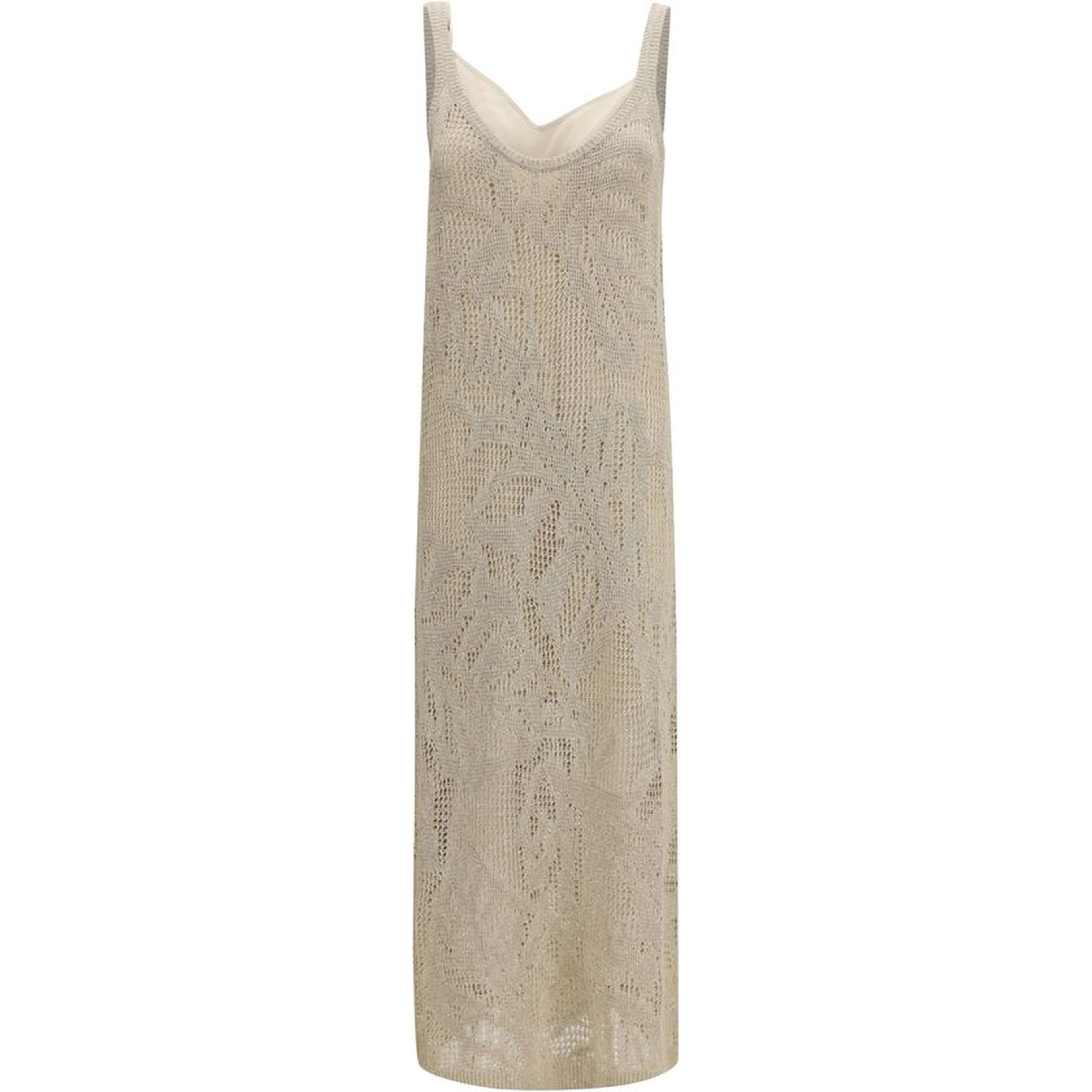 Beige Linen Casual Dress