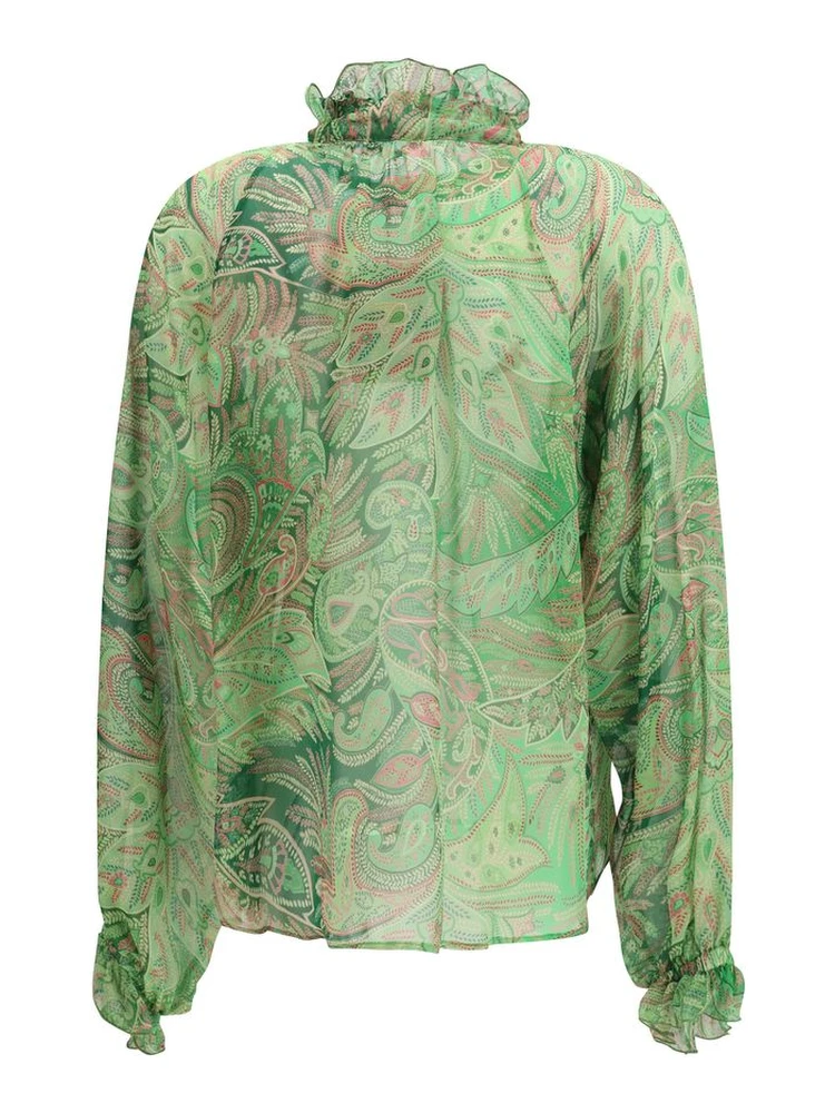 Bicolor Silk Pattern Shirt alternative