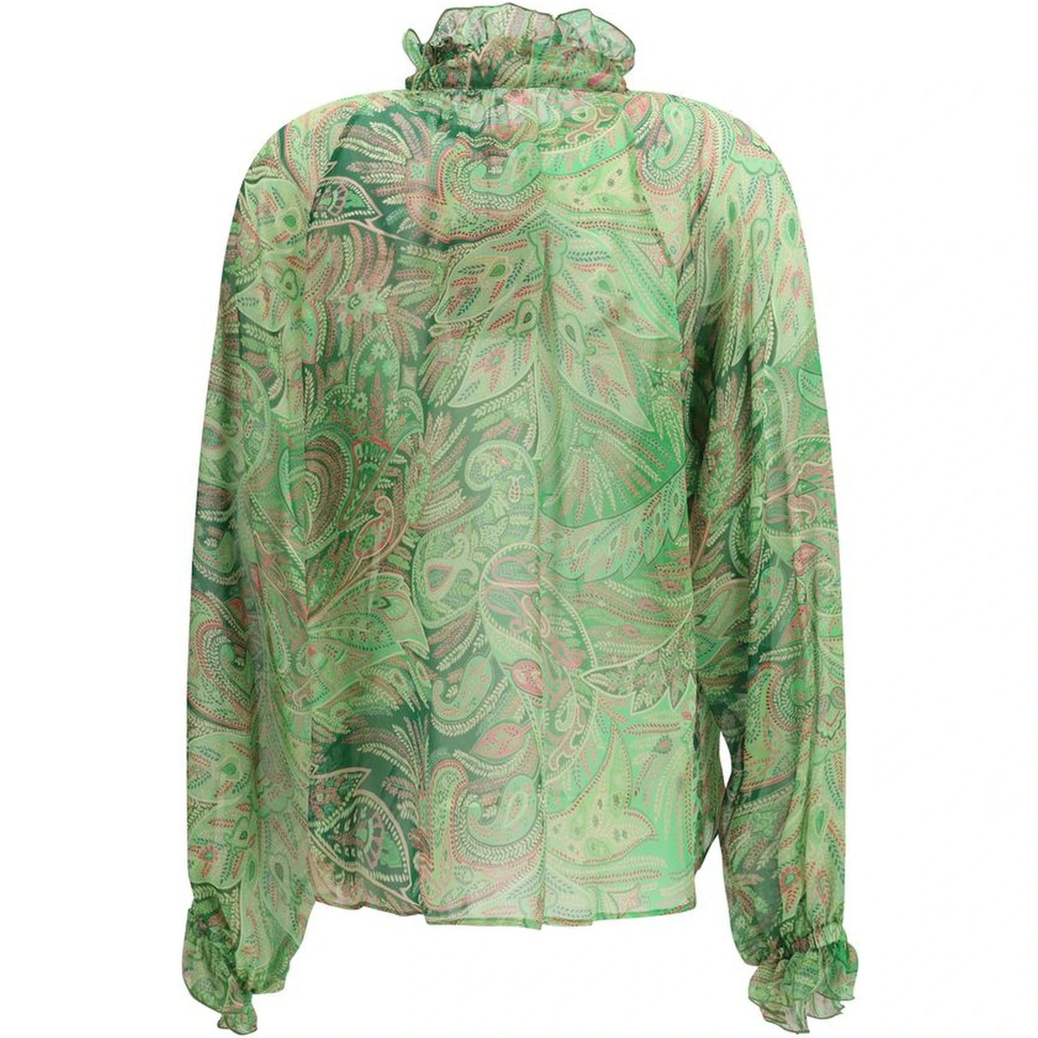 Bicolor Silk Pattern Shirt