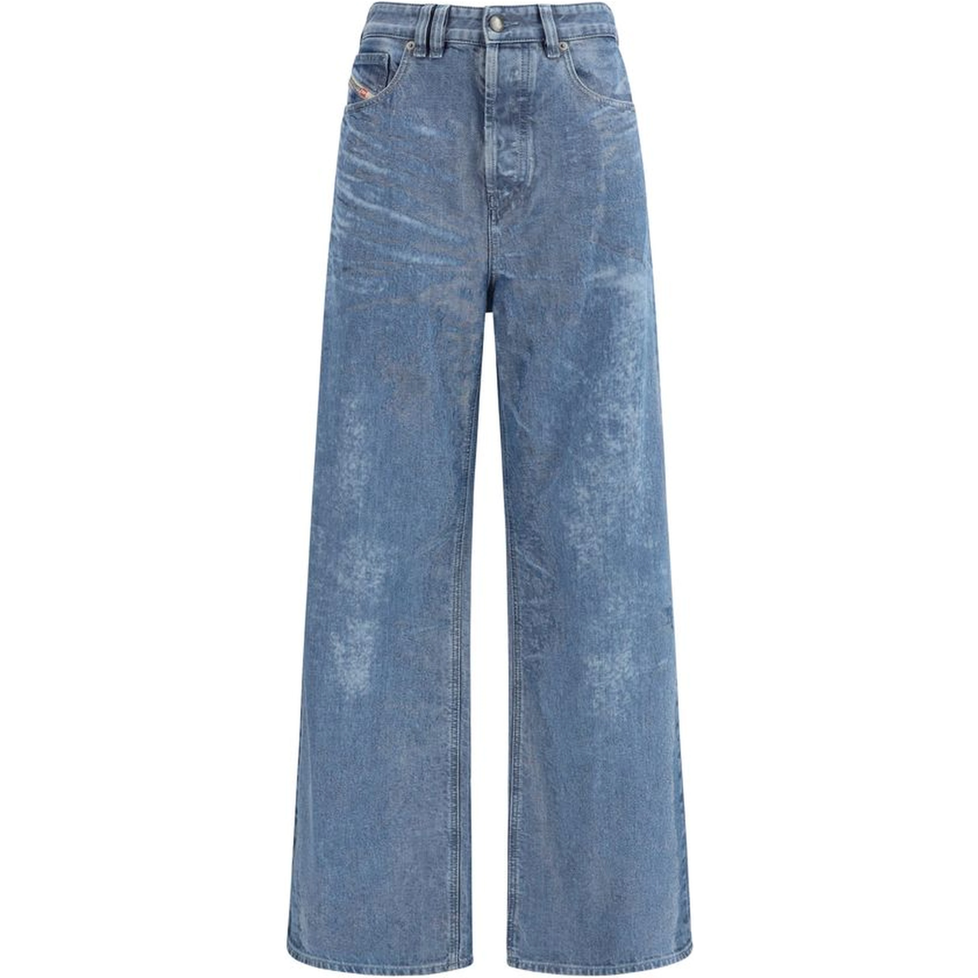 Blue Cotton Relaxed Fit Jeans