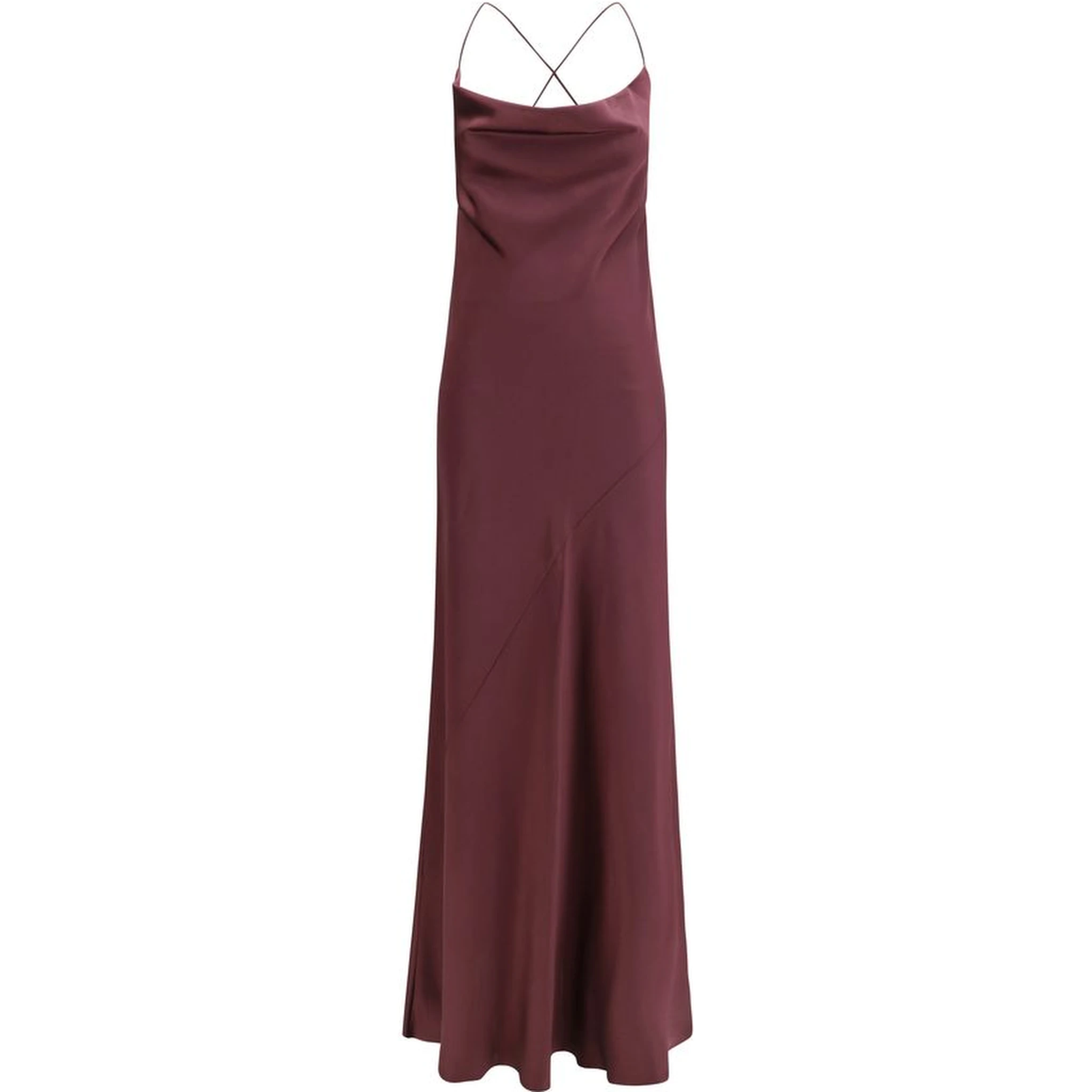 Bordeaux Marabou Casual Dress