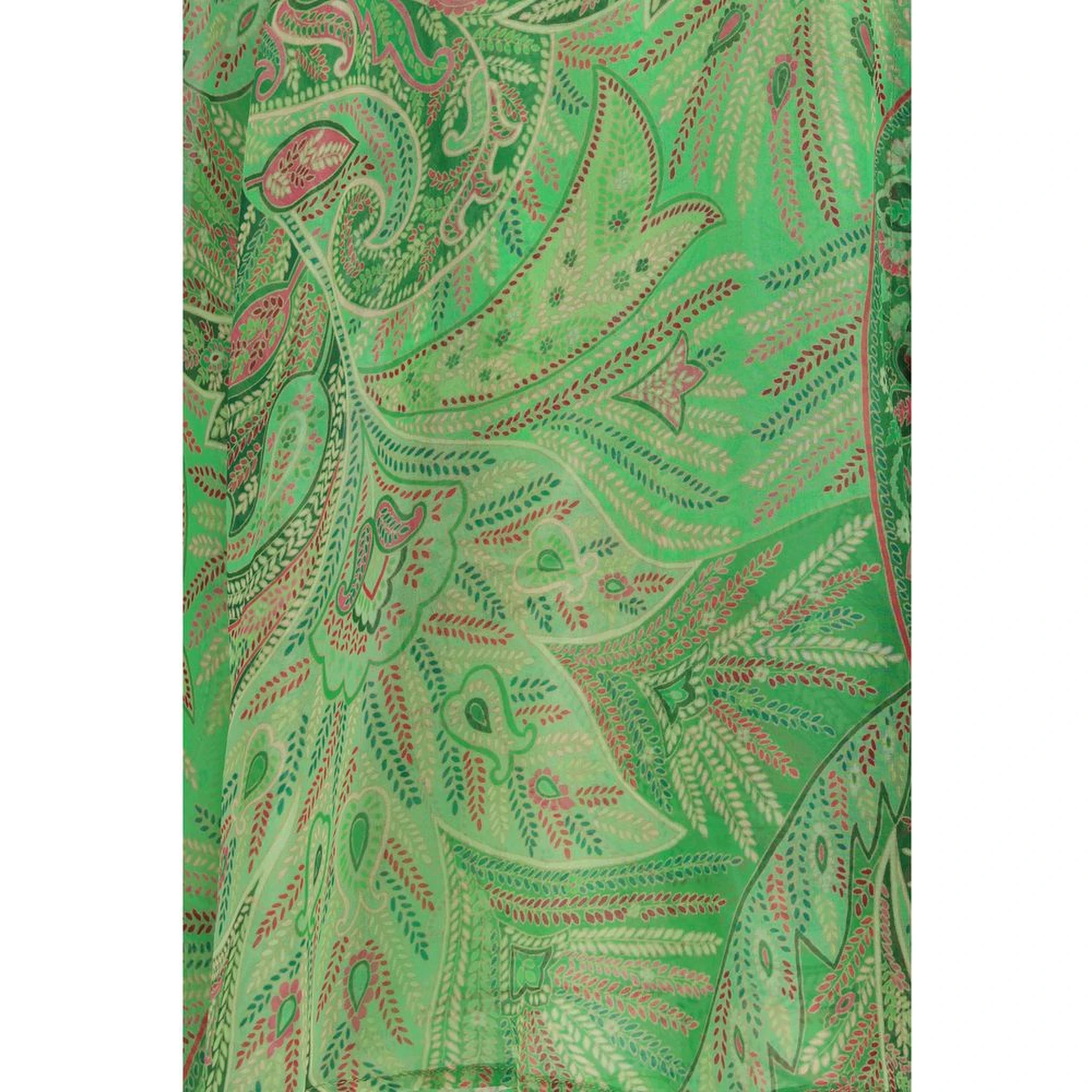 Bicolor Silk Pattern Shirt