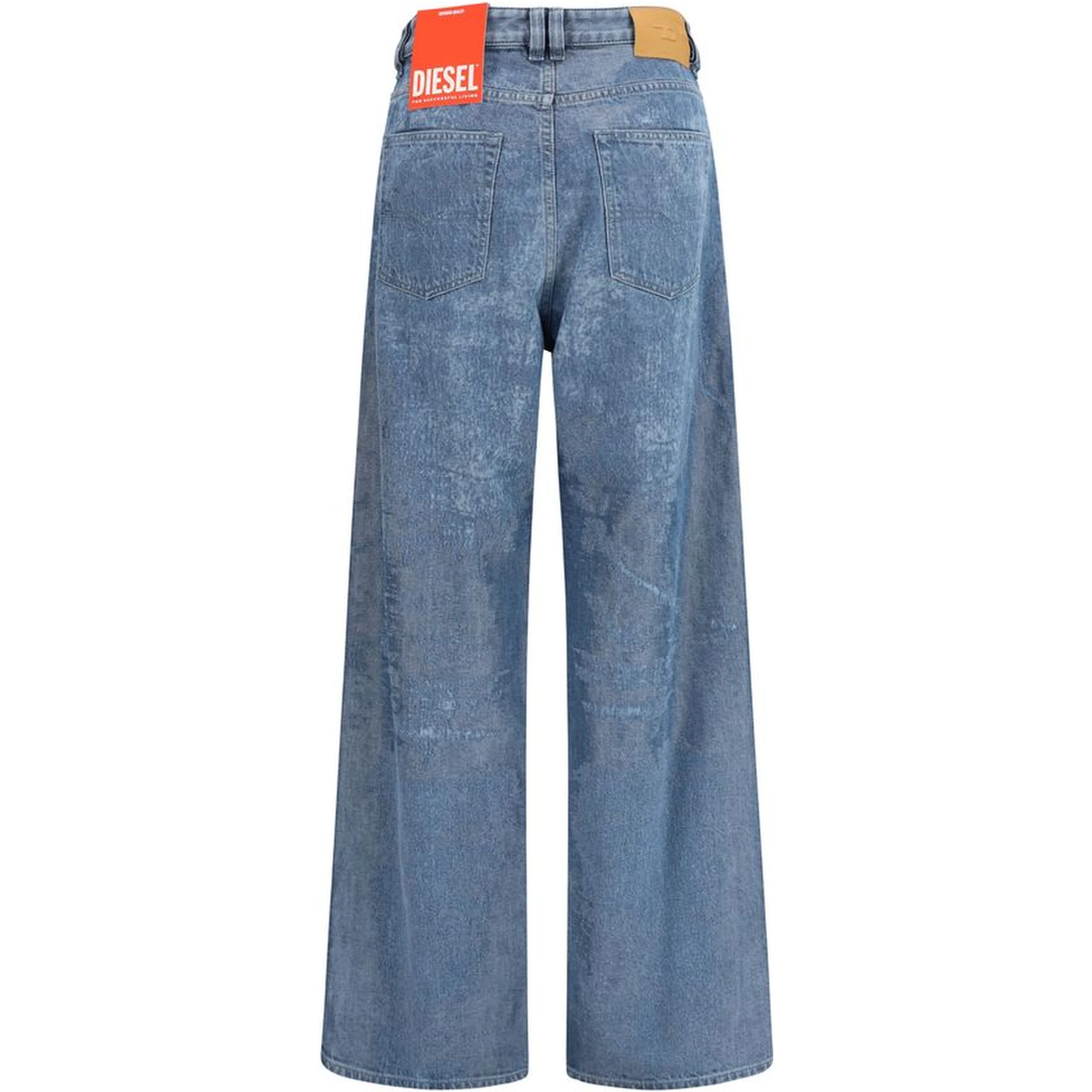 Blue Cotton Relaxed Fit Jeans