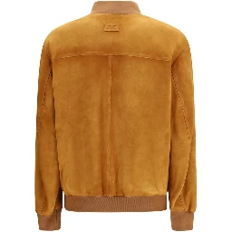 Brown Goatskin Bomber