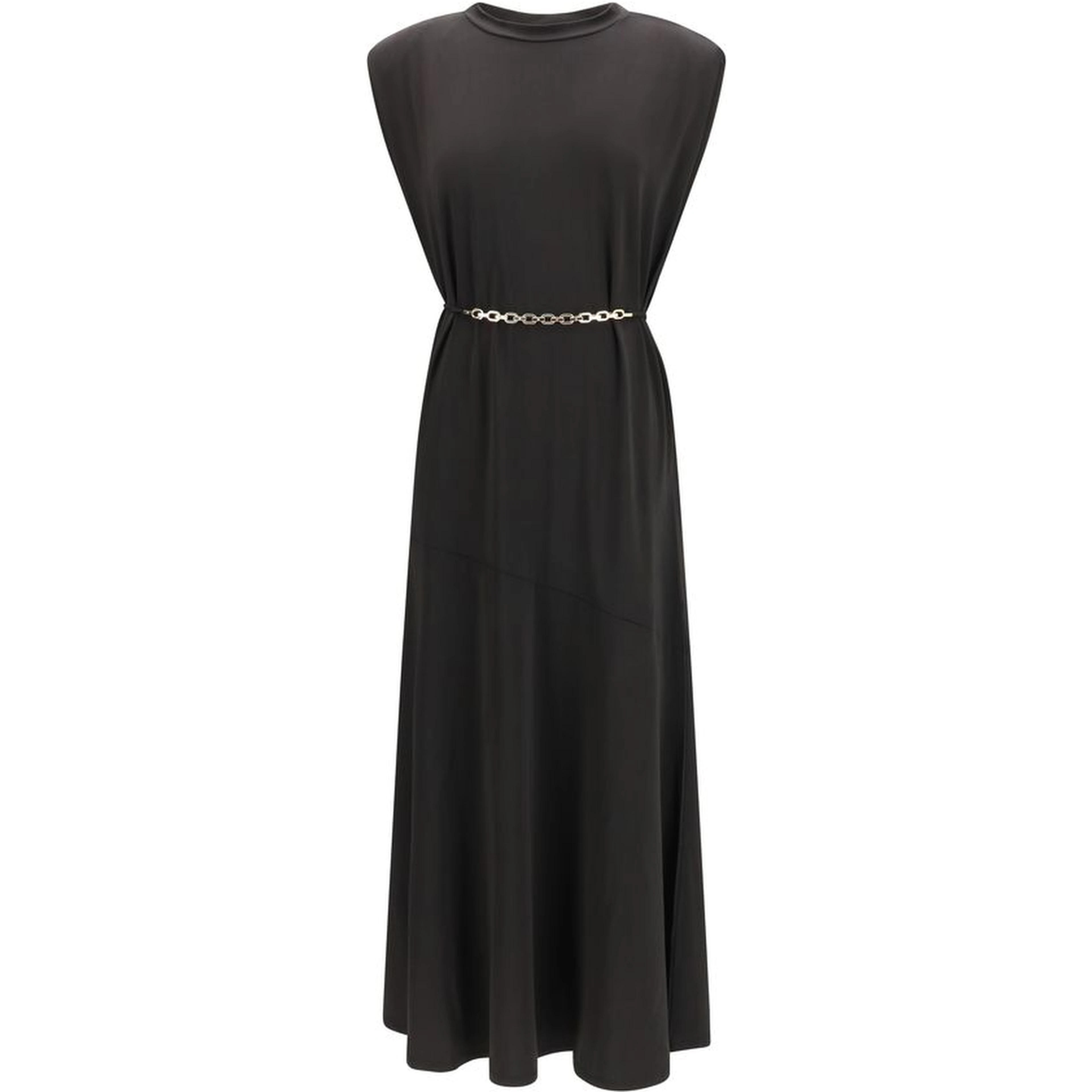 Black Acetate Casual Dress