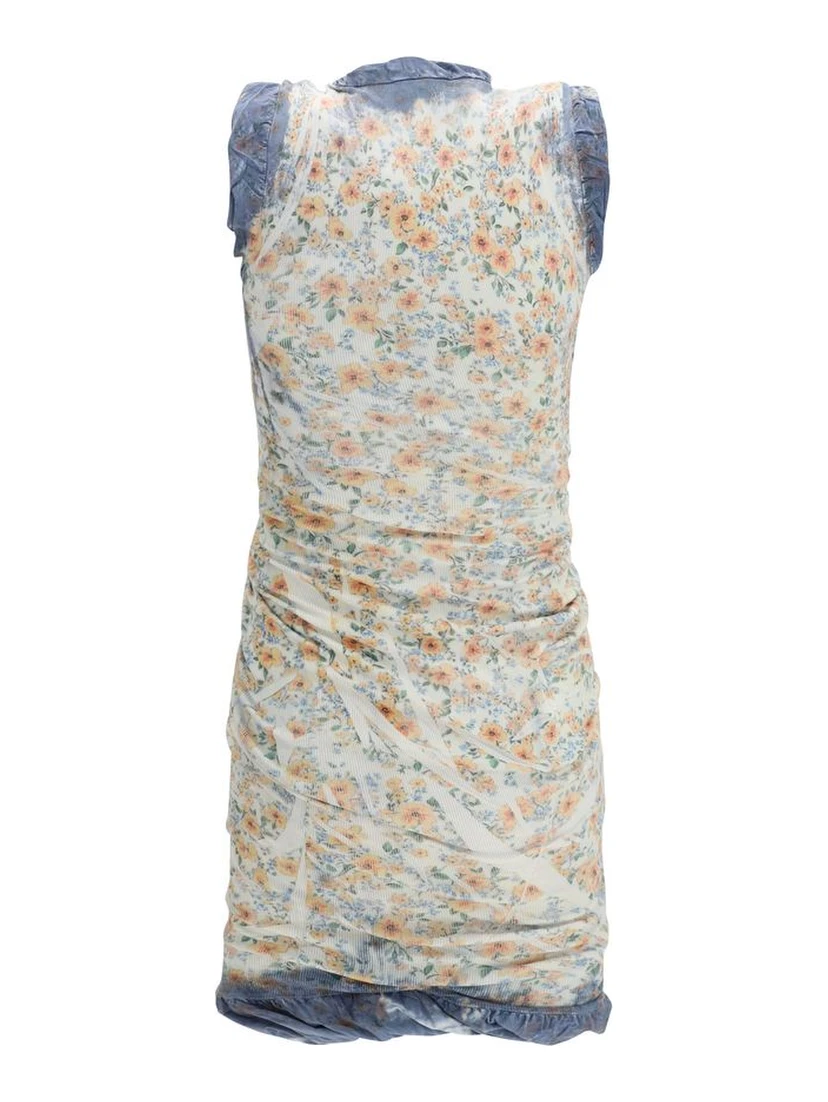 Multicolor Cotton Casual Dress