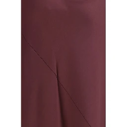 Bordeaux Marabou Casual Dress