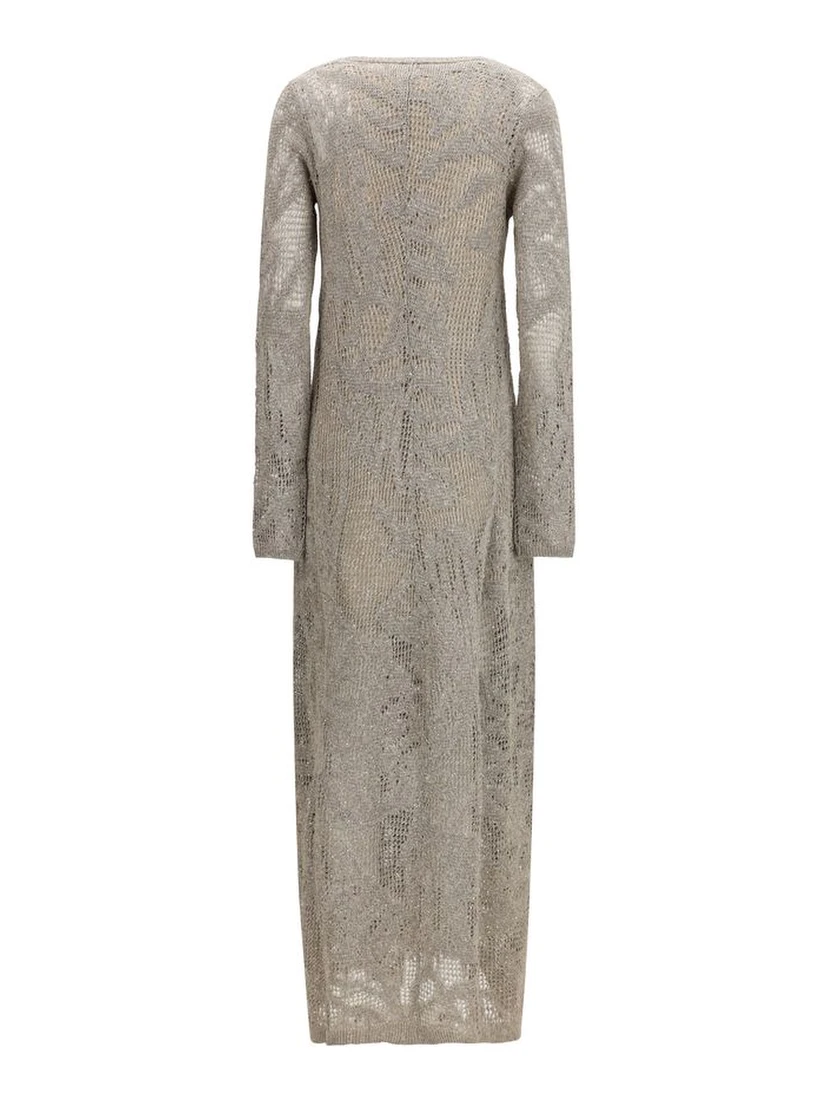Beige Linen Casual Dress
