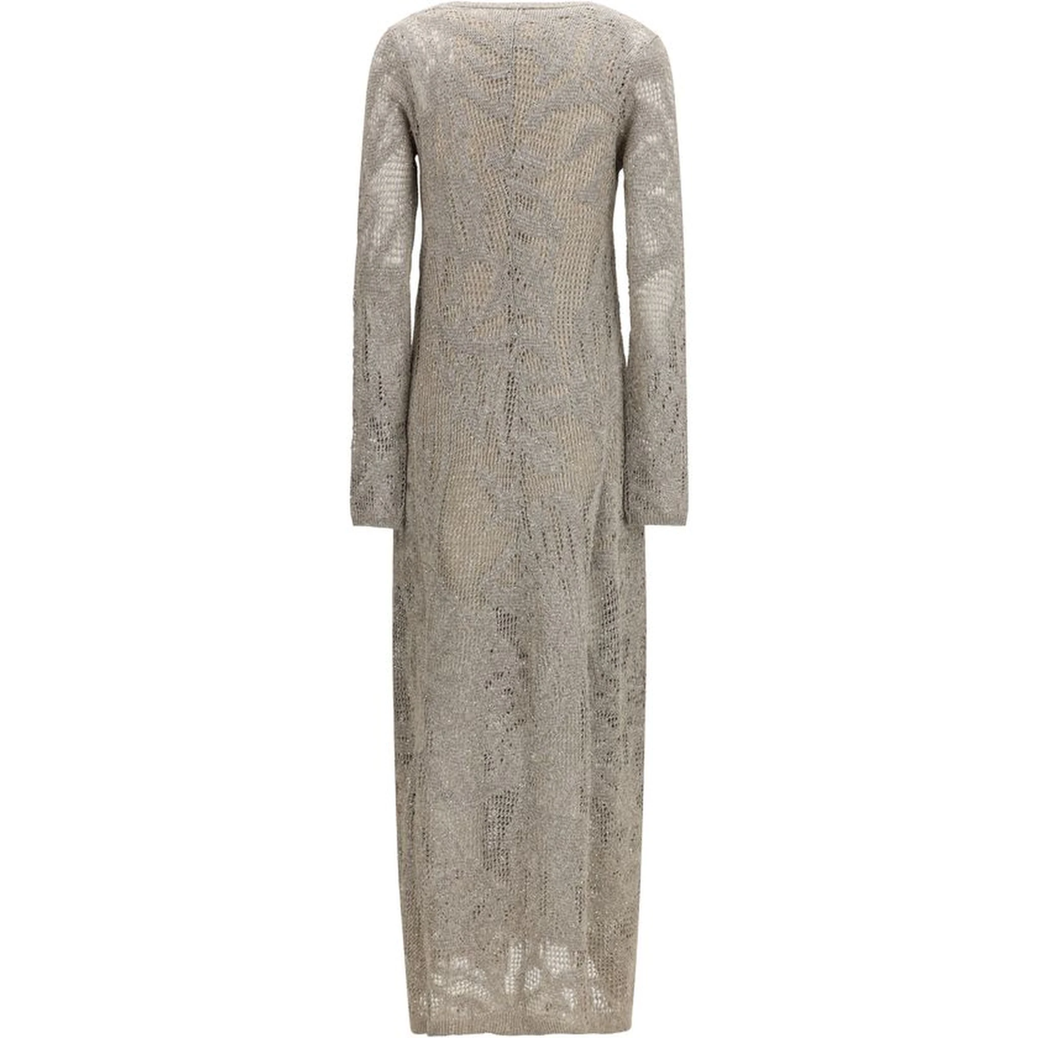 Beige Linen Casual Dress